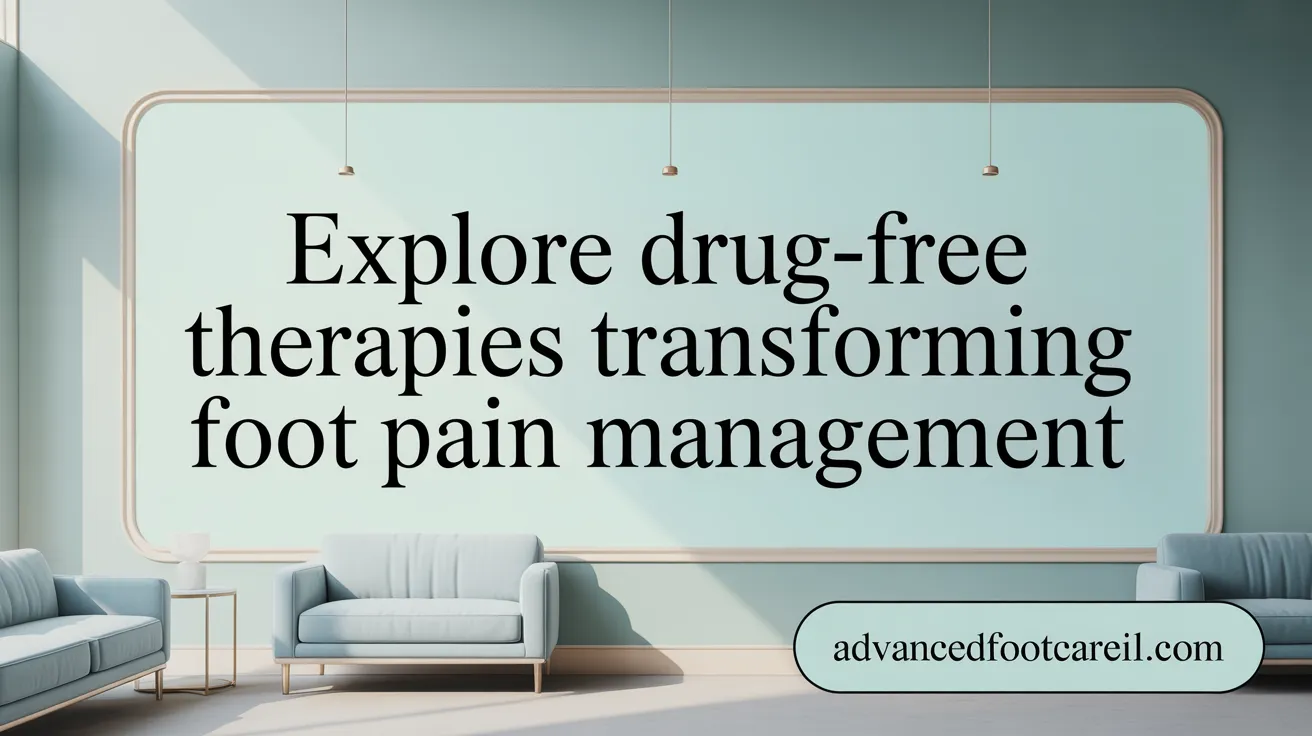 Explore Drug-Free Therapies Transforming Foot Pain Management