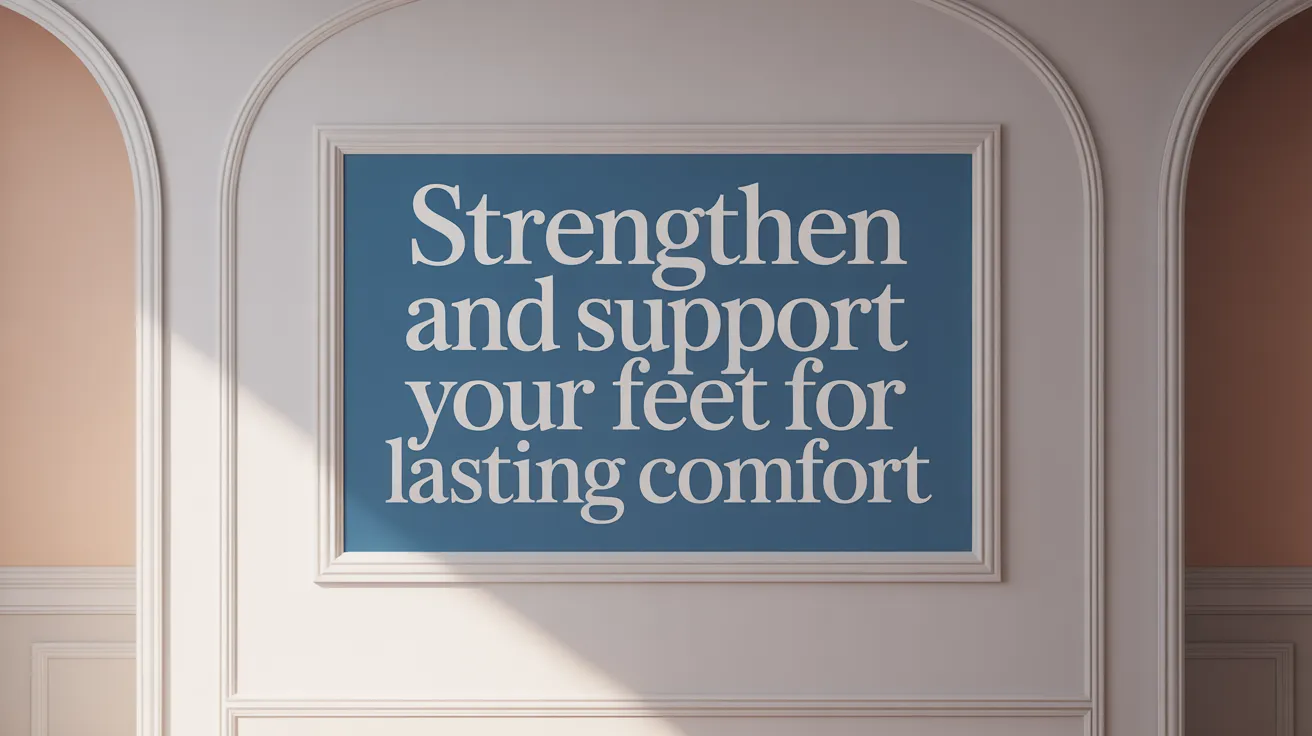 Strengthen and Support Your Feet for Lasting Comfort