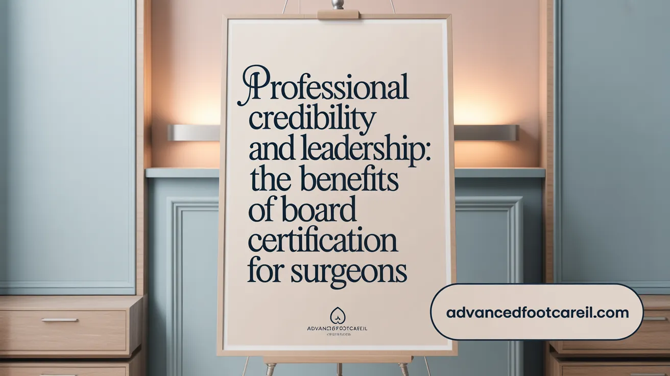 Professional Credibility and Leadership: The Benefits of Board Certification for Surgeons