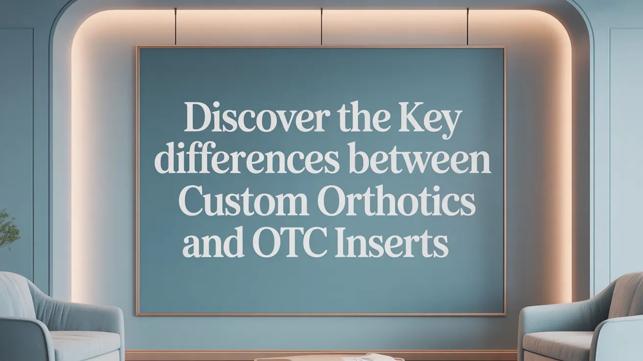 Discover the Key Differences Between Custom Orthotics and OTC Inserts
