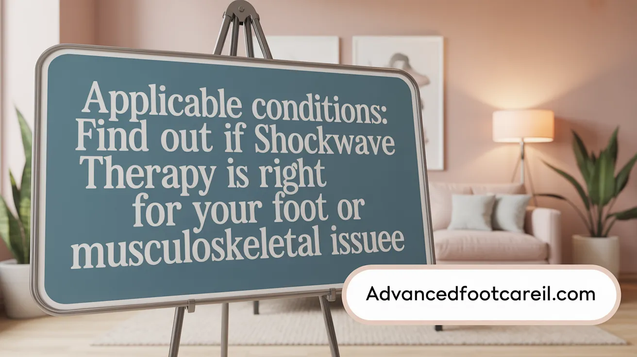 Applicable Conditions: Find Out If Shockwave Therapy Is Right for Your Foot or Musculoskeletal Issue
