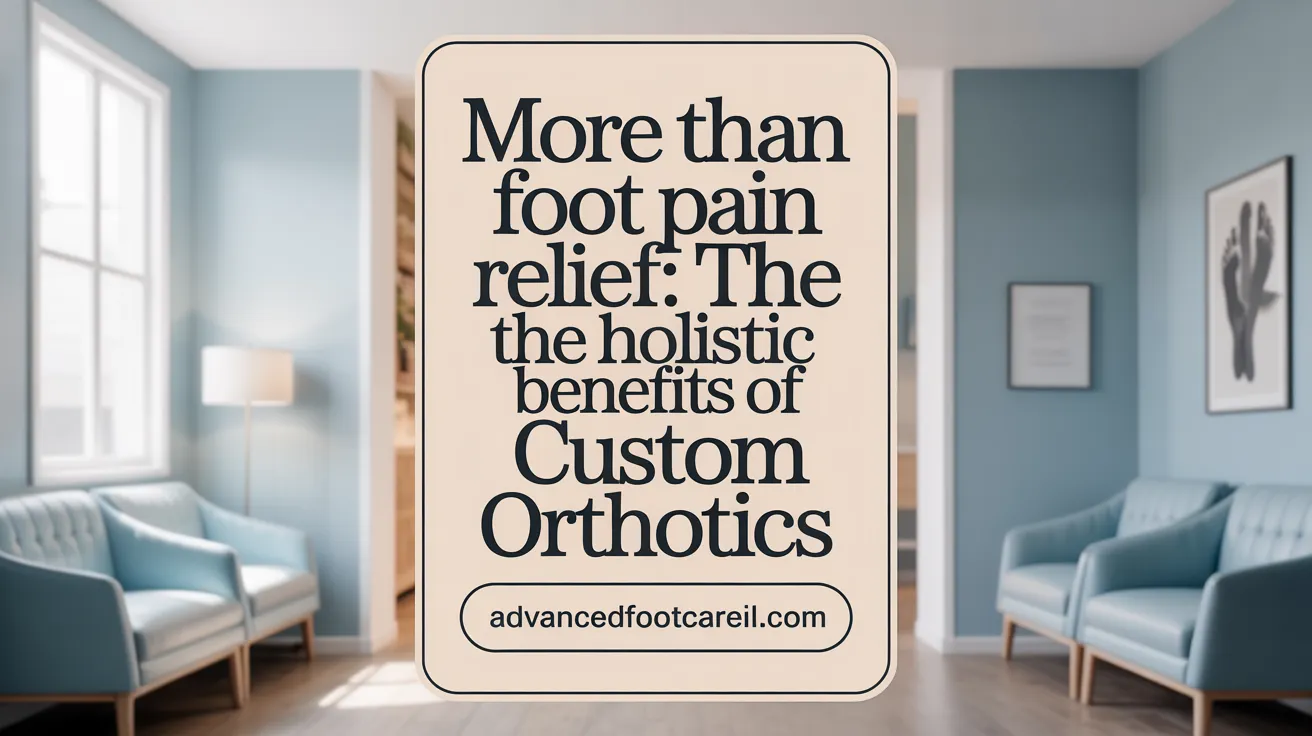 More Than Foot Pain Relief: The Holistic Benefits of Custom Orthotics