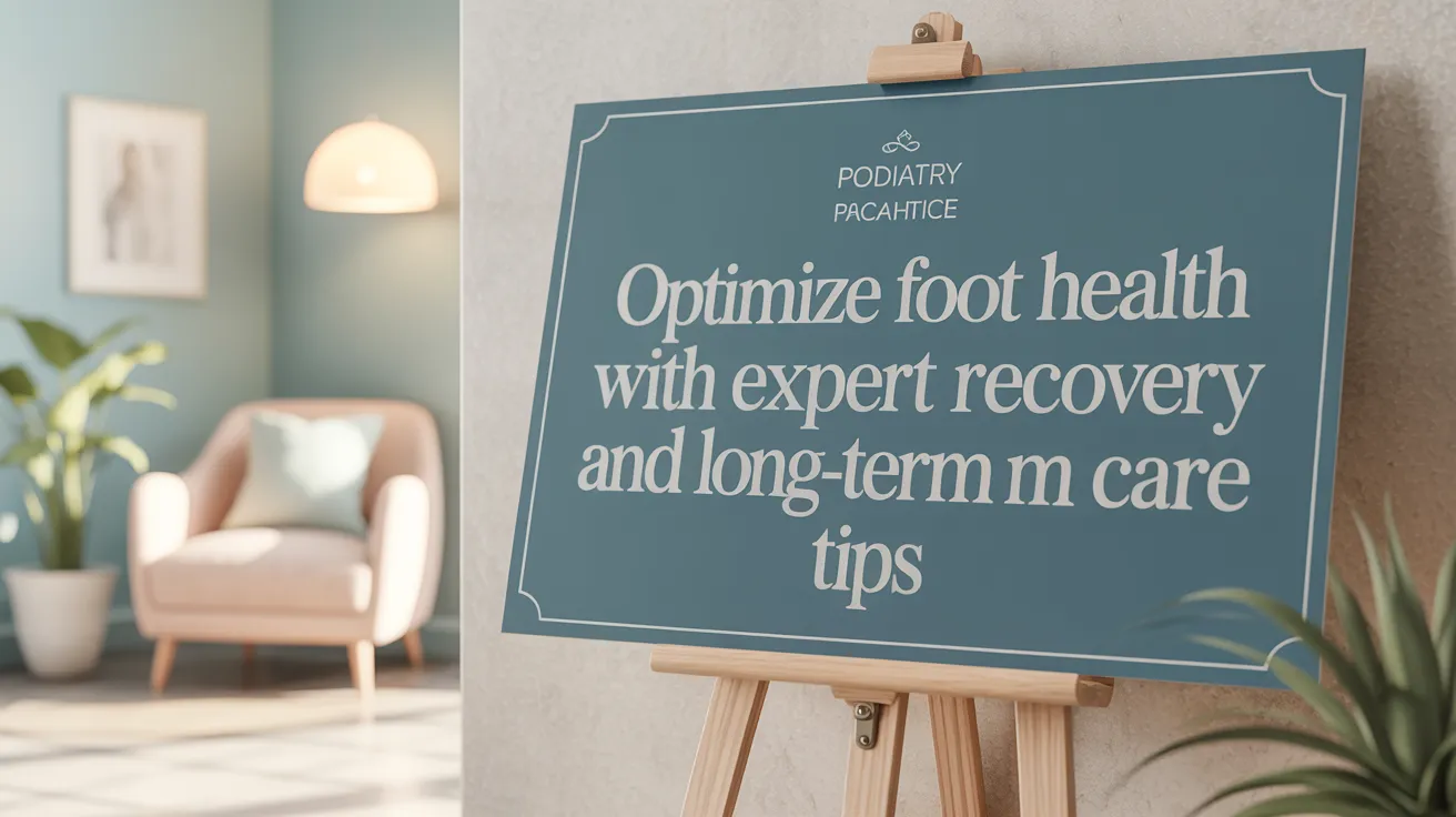 Optimize Foot Health with Expert Recovery and Long-Term Care Tips