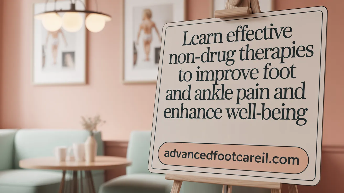 Learn effective non-drug therapies to improve foot and ankle pain and enhance well-being