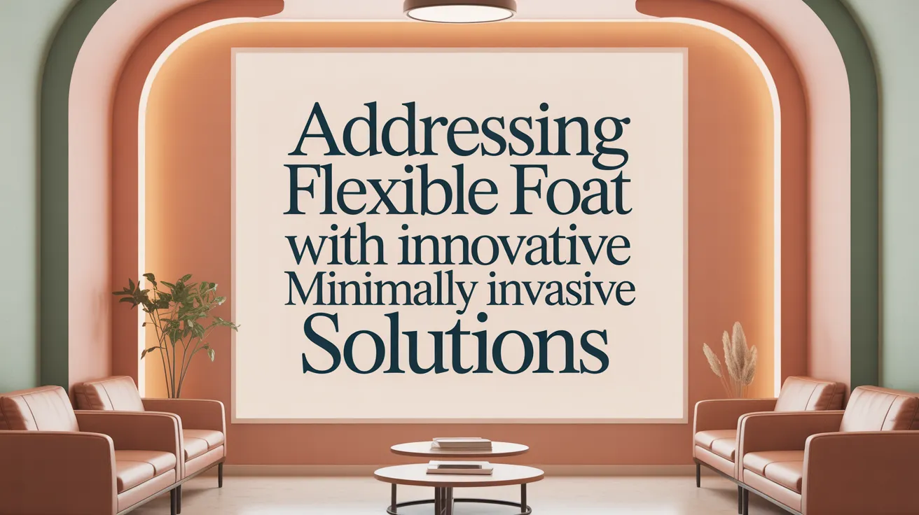 Addressing flexible flat feet with innovative minimally invasive solutions