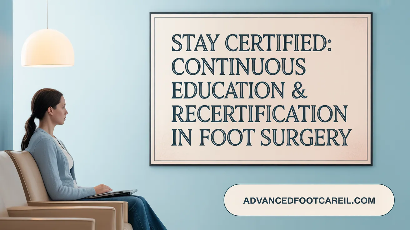 Stay Certified: Continuous Education & Recertification in Foot Surgery