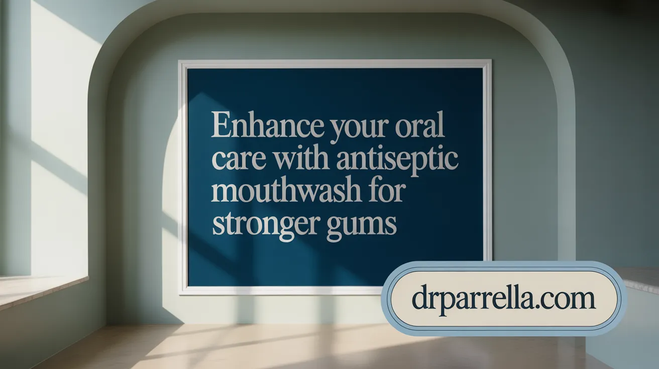 Enhance Your Oral Care with Antiseptic Mouthwash for Stronger Gums