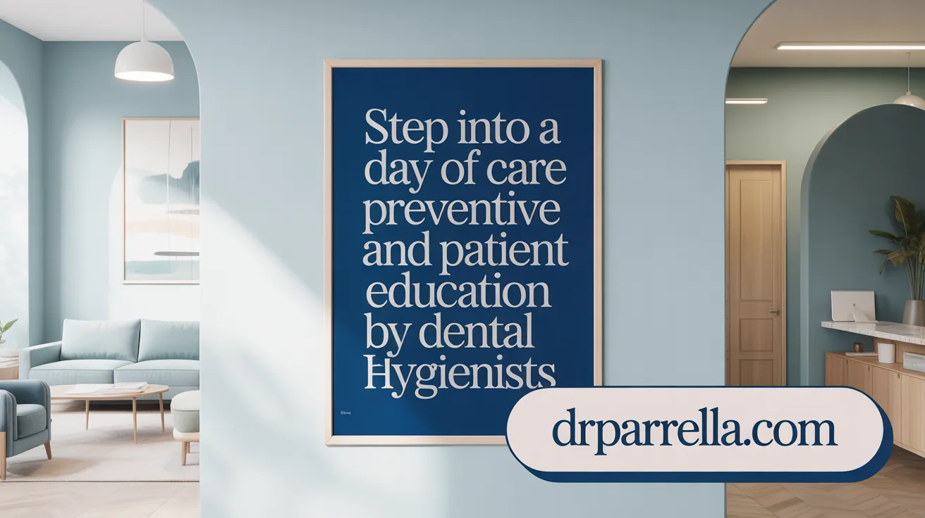 Step into a day of preventive care and patient education by dental hygienists