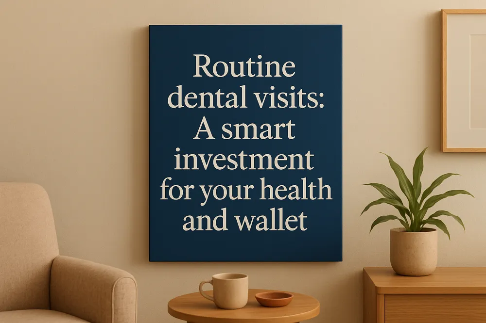 Routine dental visits: A smart investment for your health and wallet