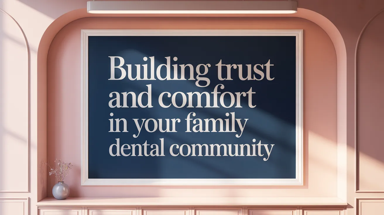 Building Trust and Comfort in Your Family Dental Community