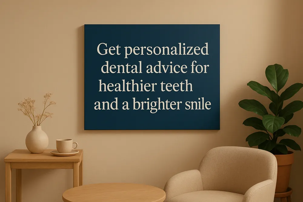 Get personalized dental advice for healthier teeth and a brighter smile