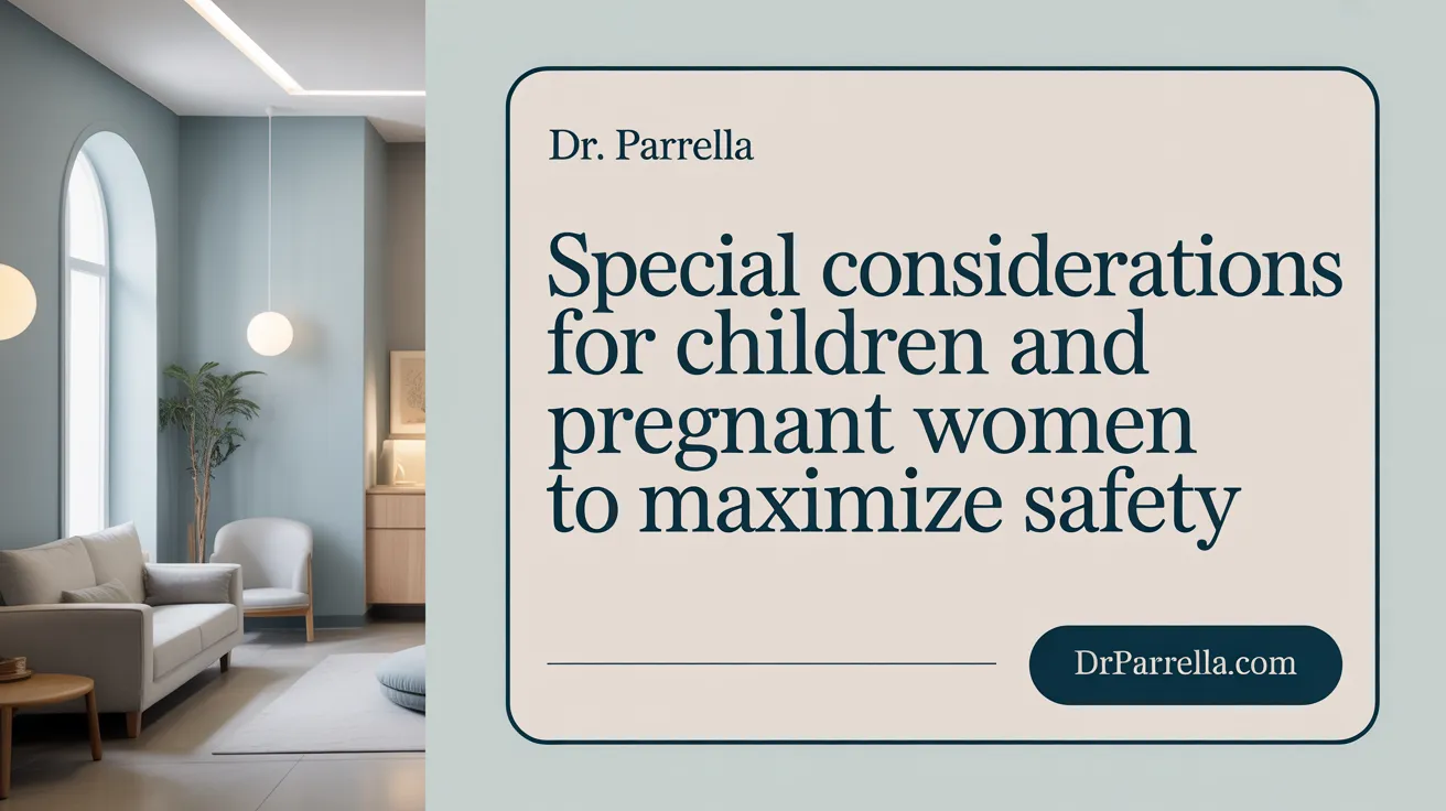 Special Considerations for Children and Pregnant Women to Maximize Safety