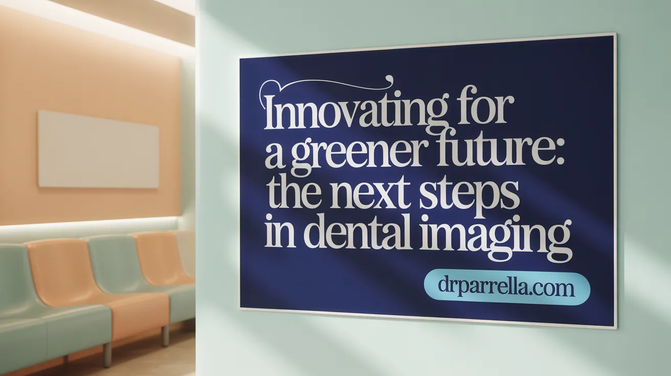 Innovating for a Greener Future: The Next Steps in Dental Imaging