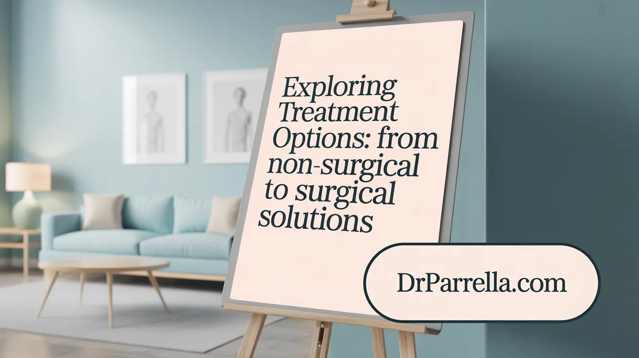 Exploring Treatment Options: From Non-Surgical to Surgical Solutions