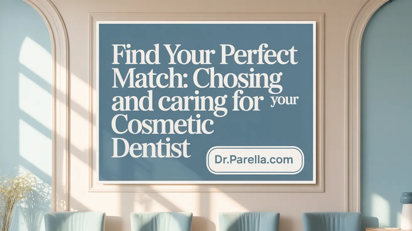 Find Your Perfect Match: Choosing and Caring for Your Cosmetic Dentist