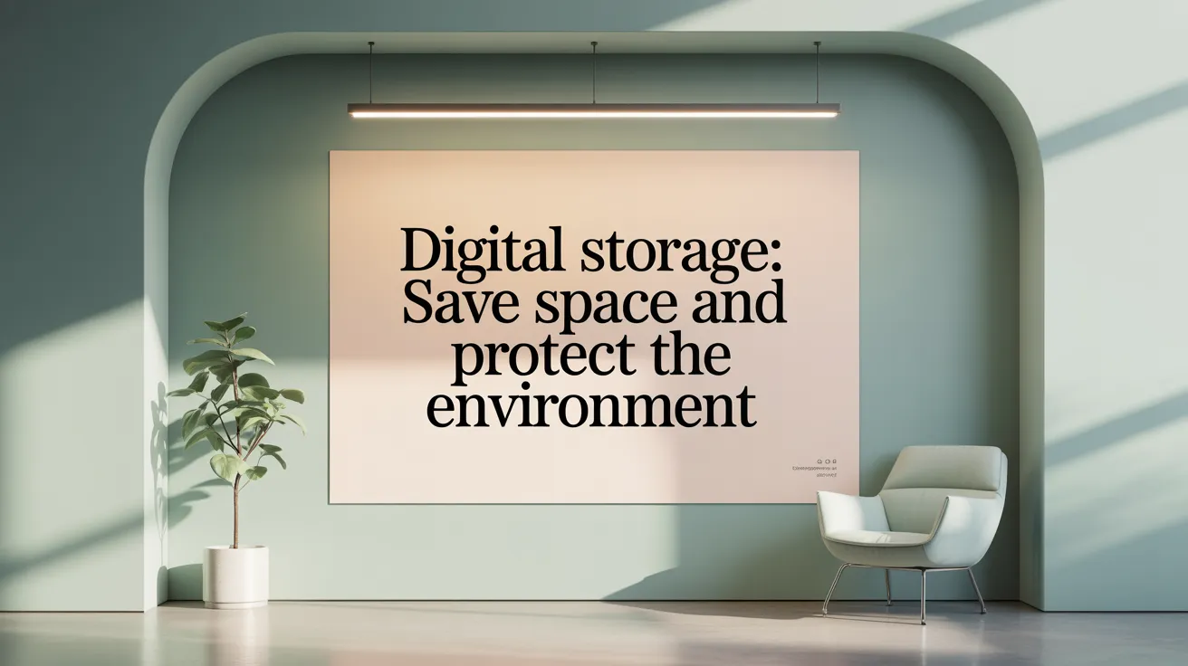 Digital Storage: Save Space and Protect the Environment