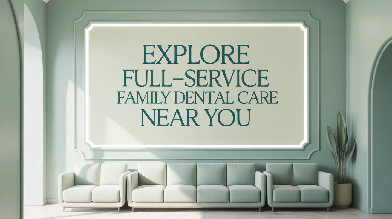 Explore Full-Service Family Dental Care Near You