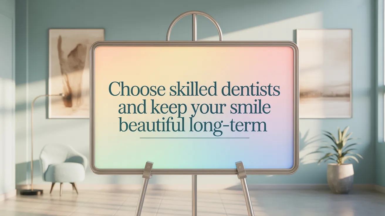 Choose Skilled Dentists and Keep Your Smile Beautiful Long-Term