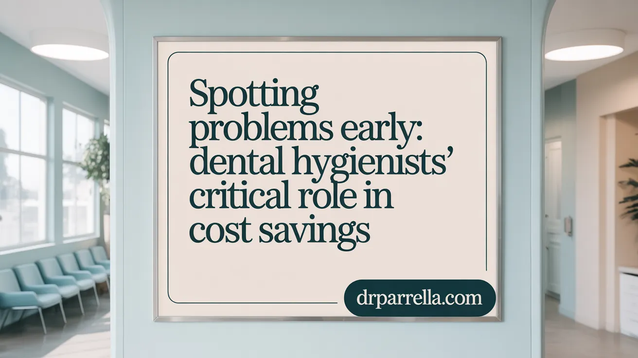 Spotting Problems Early: Dental Hygienists’ Critical Role in Cost Savings