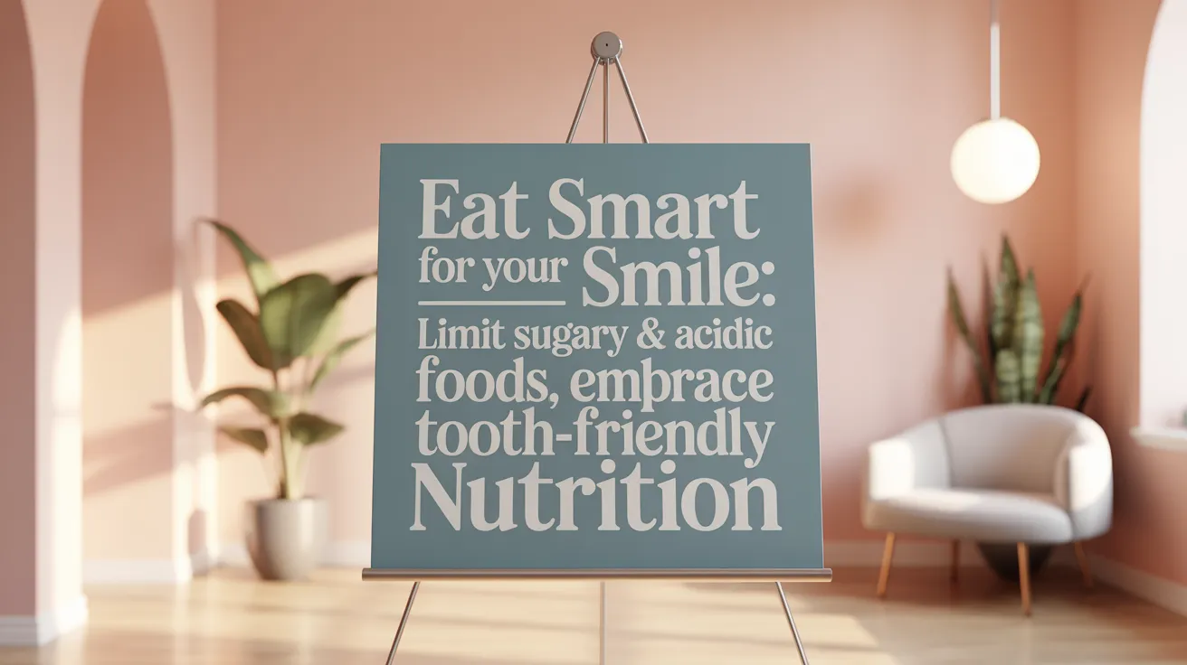 Eat Smart for Your Smile: Limit Sugary & Acidic Foods, Embrace Tooth-Friendly Nutrition