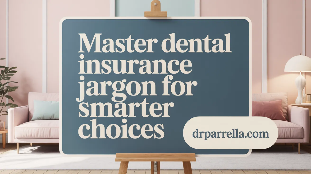Master Dental Insurance Jargon for Smarter Choices