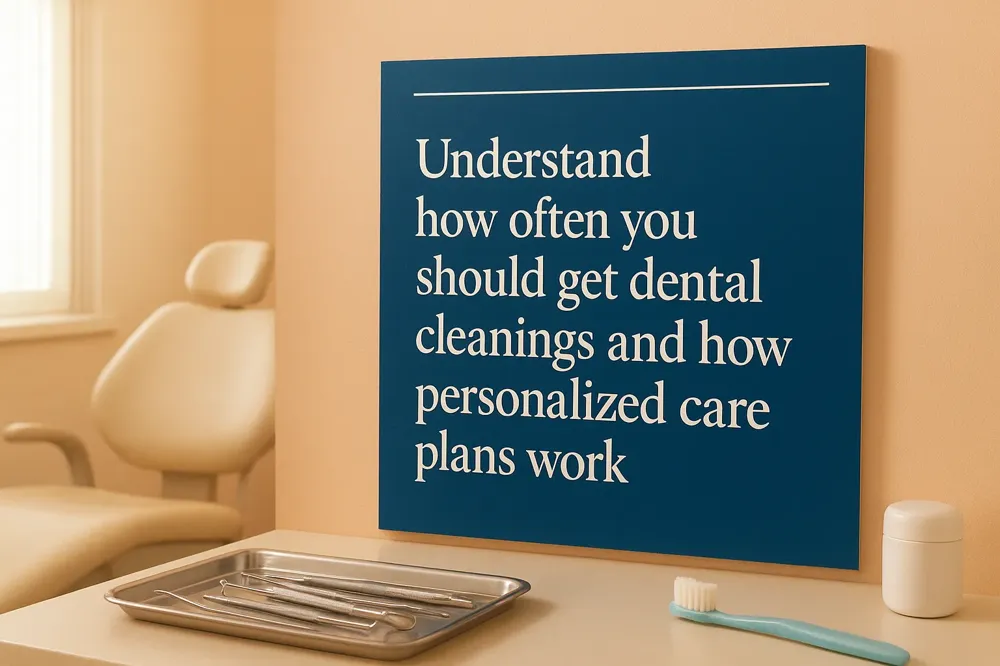 Understand how often you should get dental cleanings and how personalized care plans work.