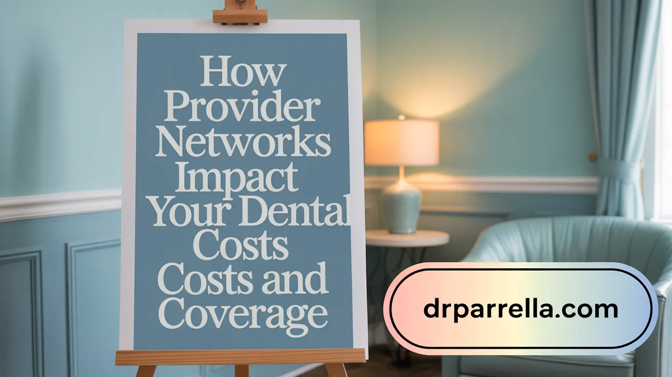 How Provider Networks Impact Your Dental Costs and Coverage