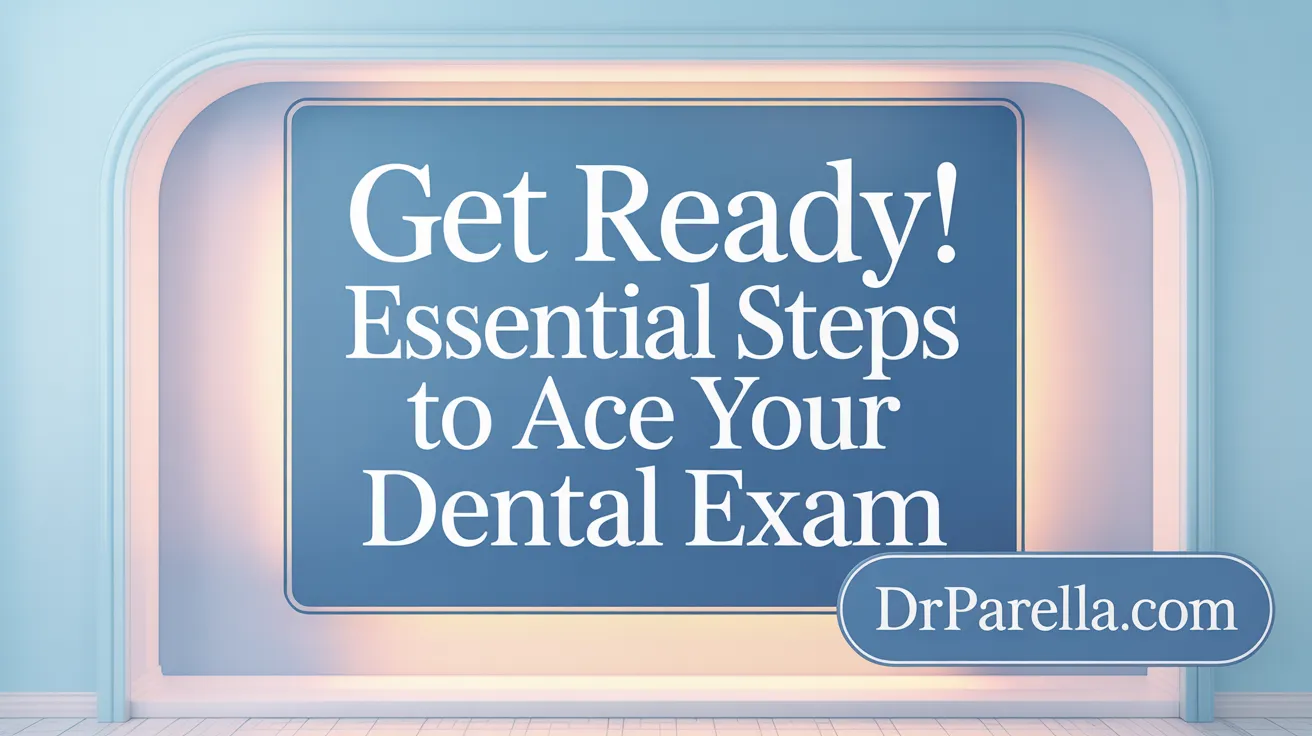 Get Ready! Essential Steps to Ace Your Dental Exam