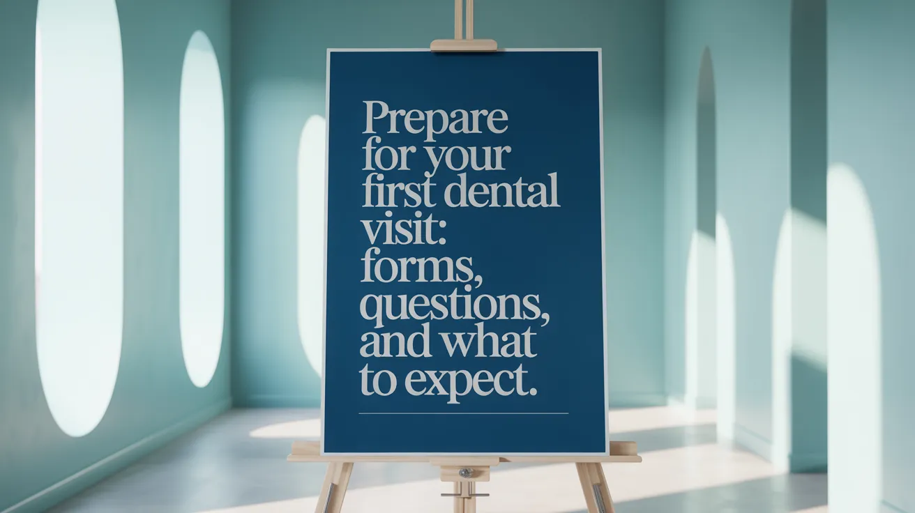 Prepare for Your First Dental Visit: Forms, Questions, and What to Expect