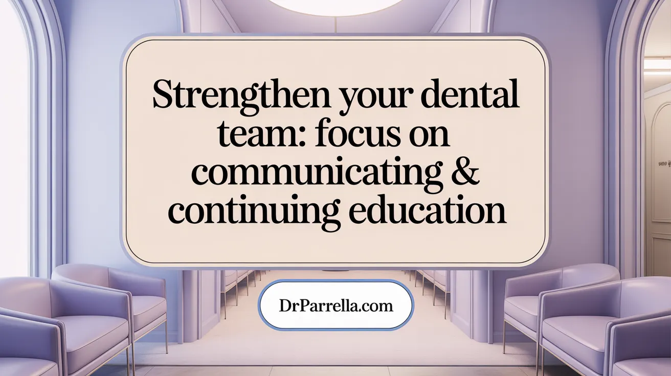 Strengthen Your Dental Team: Focus on Communication & Continuing Education