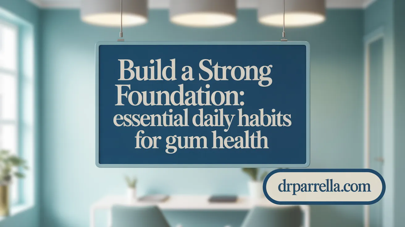 Build a Strong Foundation: Essential Daily Habits for Gum Health