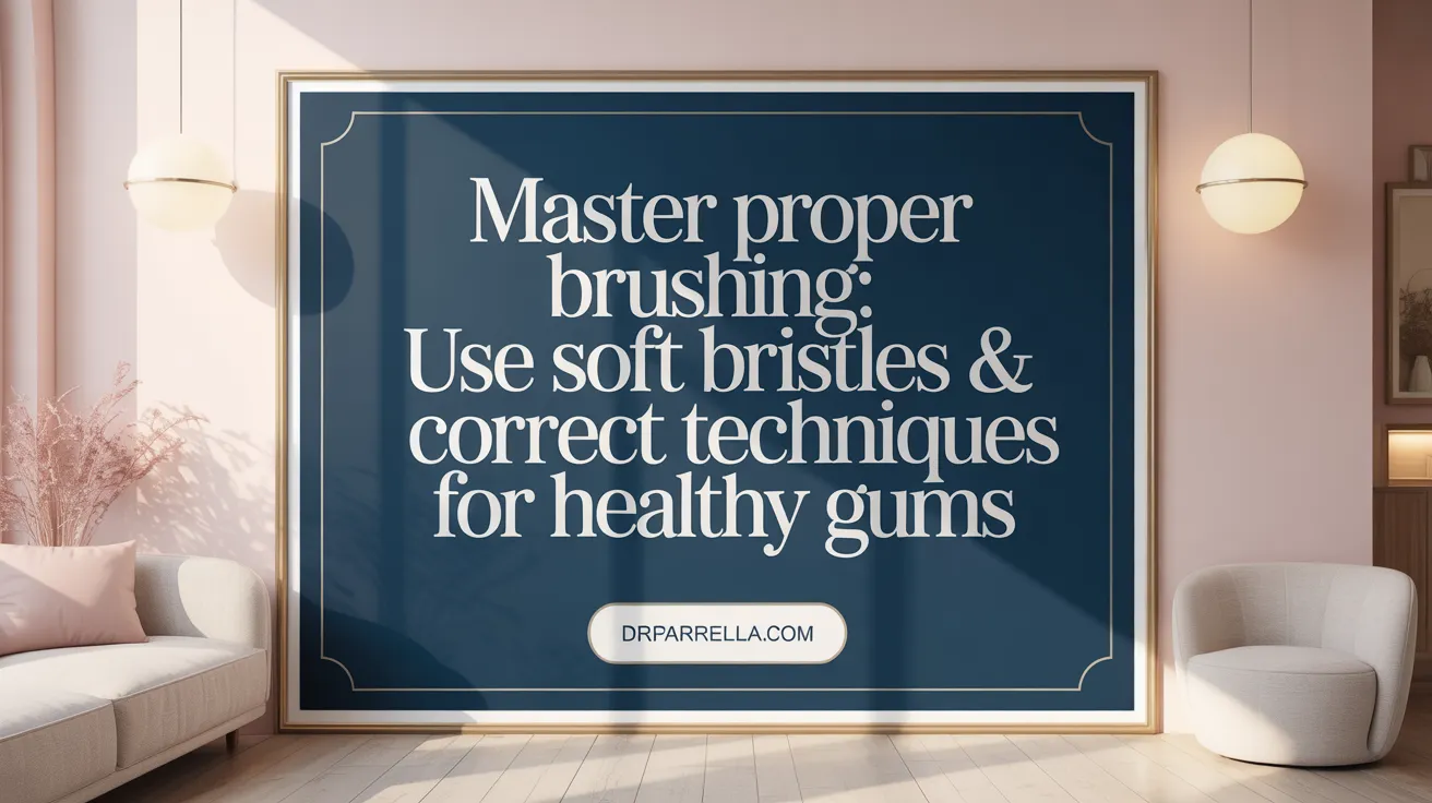 Master Proper Brushing: Use Soft Bristles & Correct Techniques for Healthy Gums