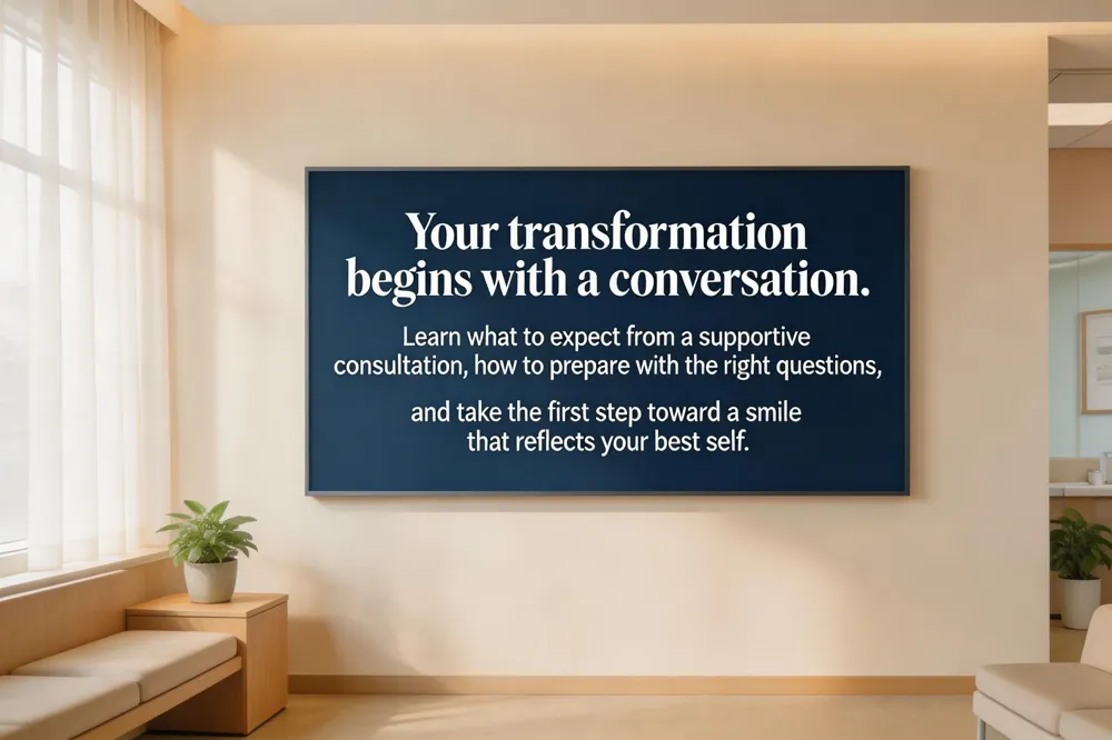 Your transformation begins with a conversation. Learn what to expect from a supportive consultation, how to prepare with the right questions, and take the first step toward a smile that reflects your best self.