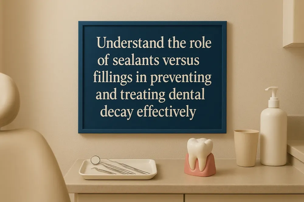 Understand the role of sealants versus fillings in preventing and treating dental decay effectively.
