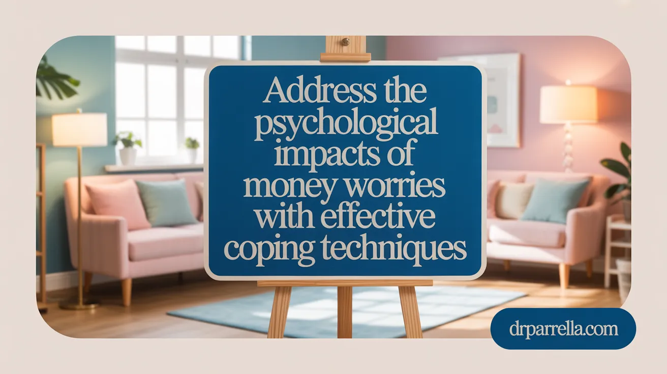 Address the psychological impacts of money worries with effective coping techniques.