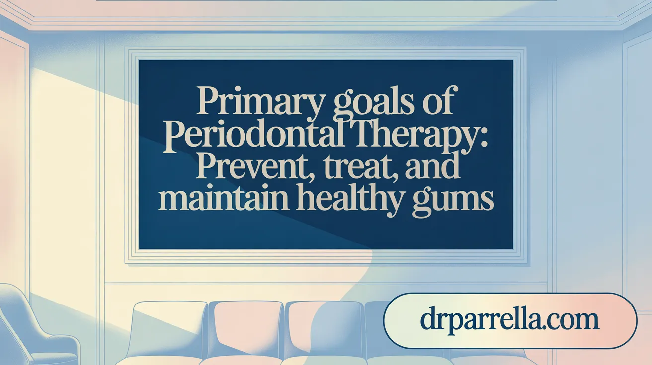 Primary Goals of Periodontal Therapy: Prevent, Treat, and Maintain Healthy Gums
