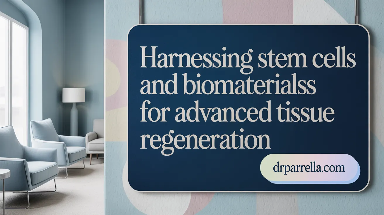 Harnessing Stem Cells and Biomaterials for Advanced Tissue Regeneration