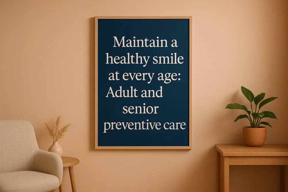Maintain a healthy smile at every age: Adult and senior preventive care