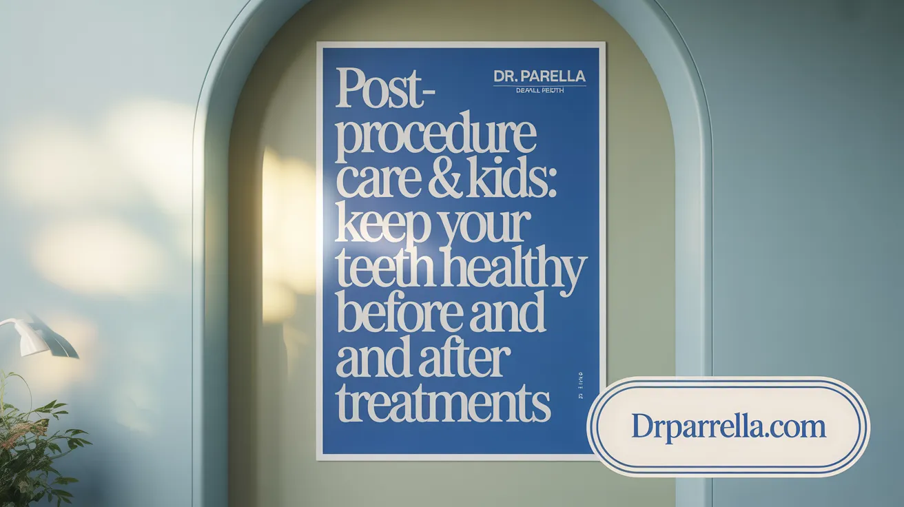 Post-Procedure Care & Kids: Keep Your Teeth Healthy Before and After Dental Treatments