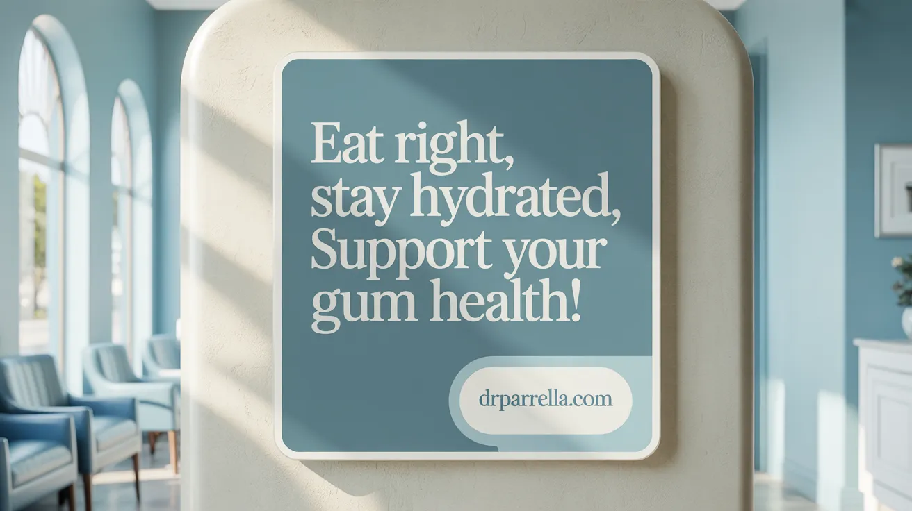 Eat Right, Stay Hydrated, Support Your Gum Health!