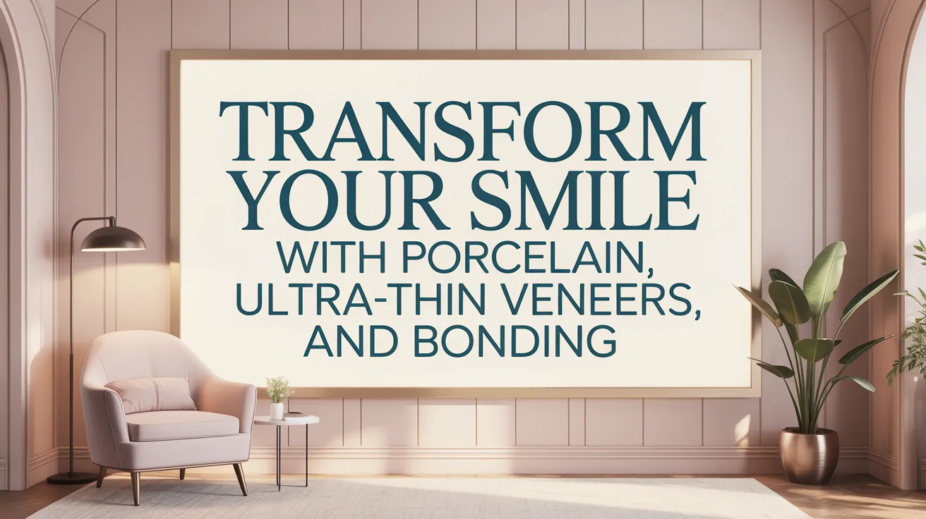Transform Your Smile with Porcelain, Ultra-thin Veneers, and Bonding