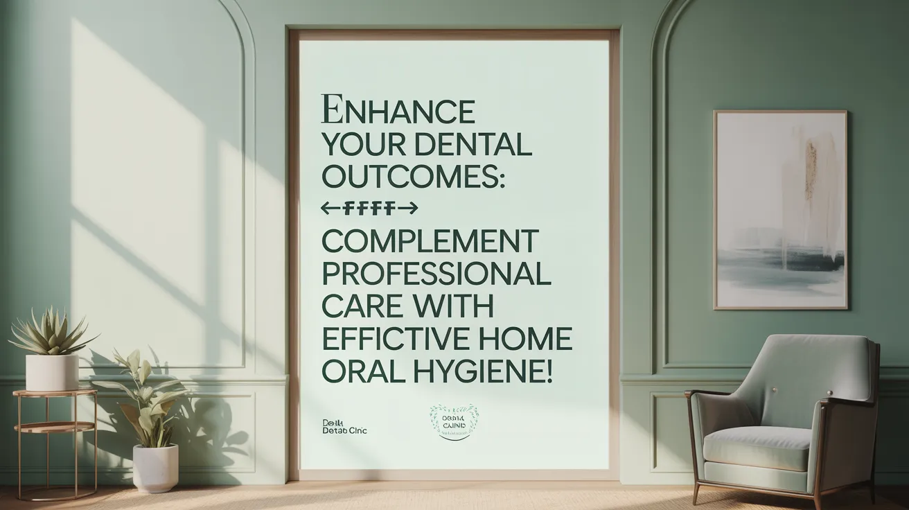 Enhance Your Dental Outcomes: Complement Professional Care with Effective Home Oral Hygiene! 💪🦷