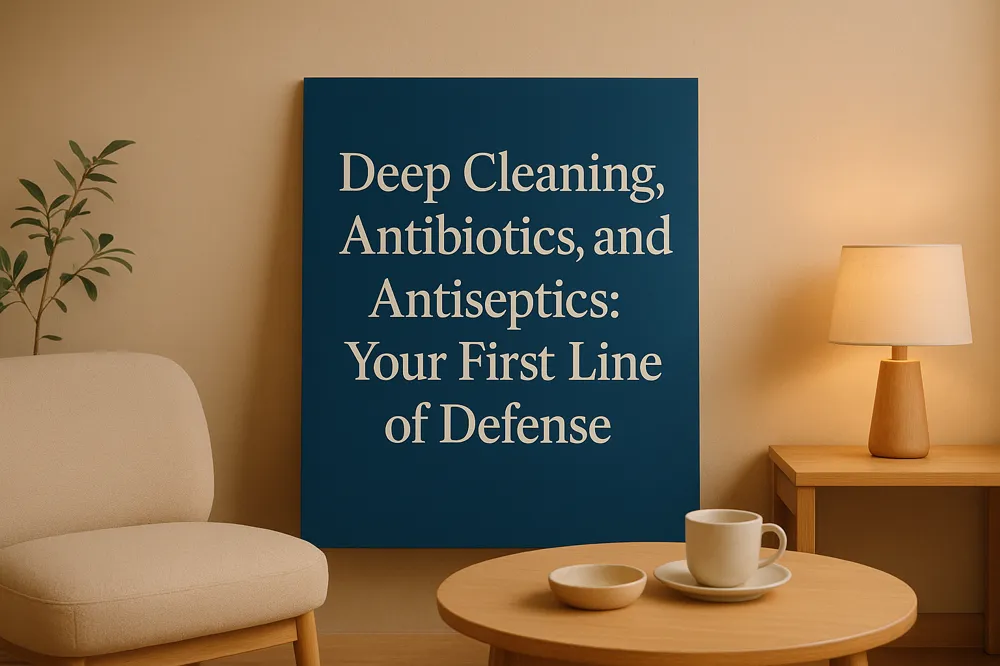 Deep Cleaning, Antibiotics, and Antiseptics: Your First Line of Defense