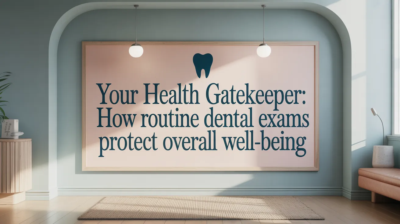 Your Health Gatekeeper: How Routine Dental Exams Protect Overall Well-being